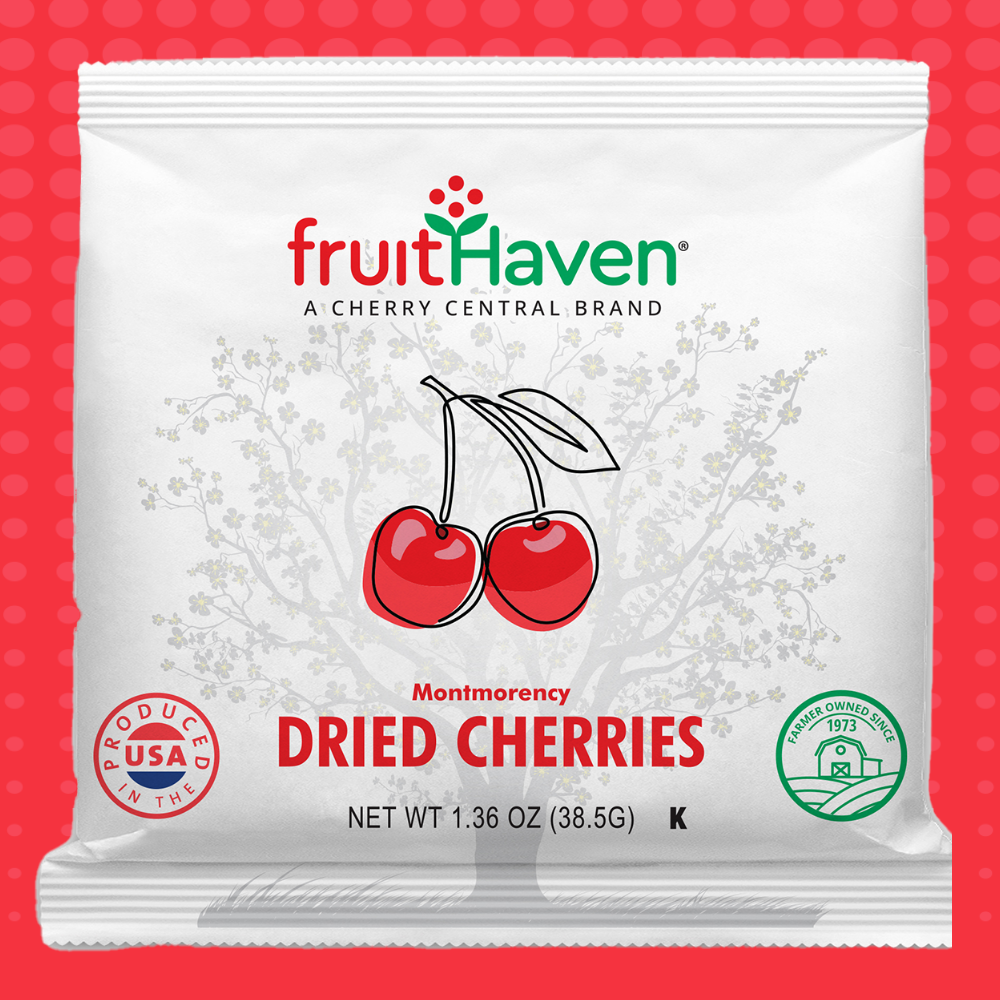 1.36oz Montmorency Dried Cherries, 100 pack
