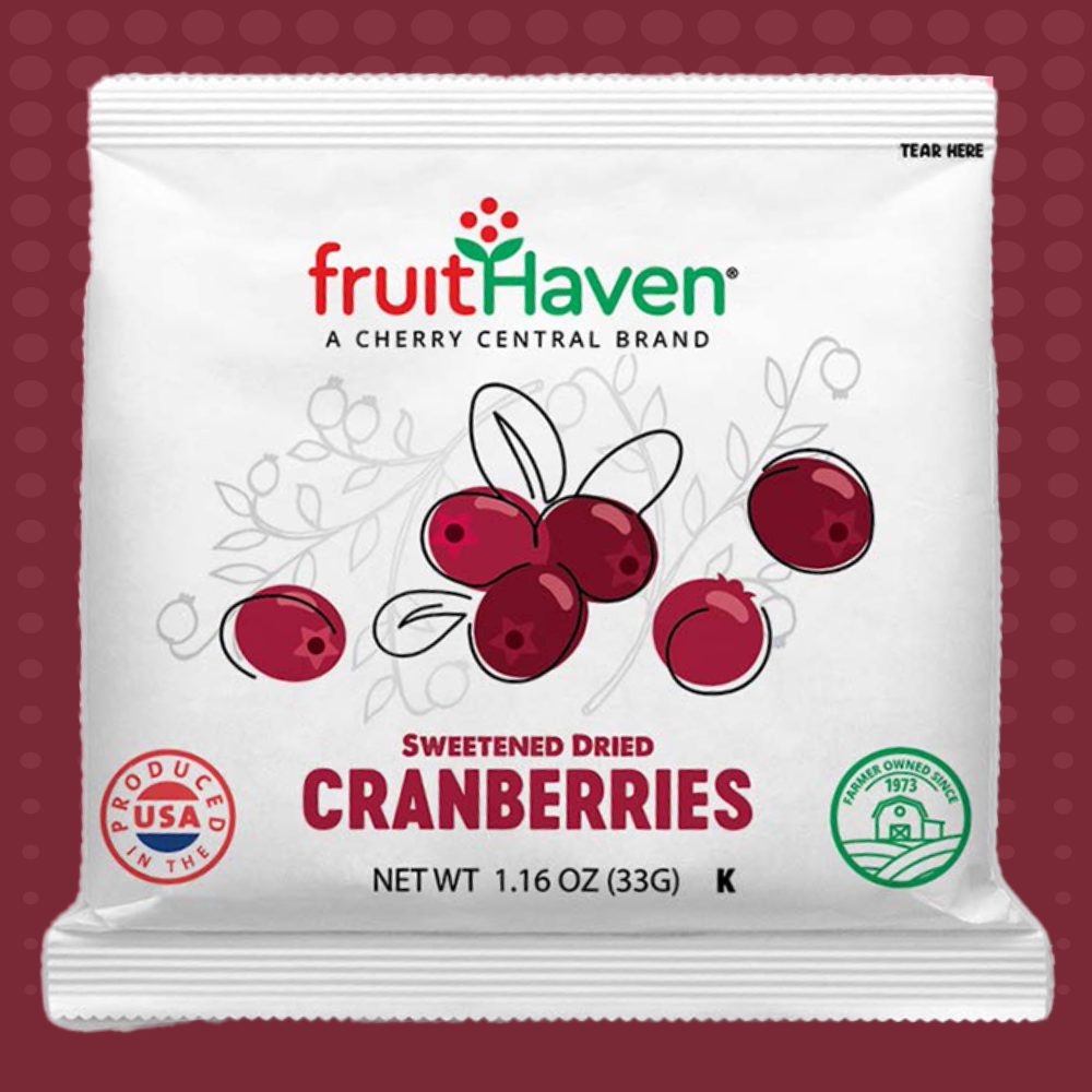 an image of 1.16 oz single serve dried cranberries