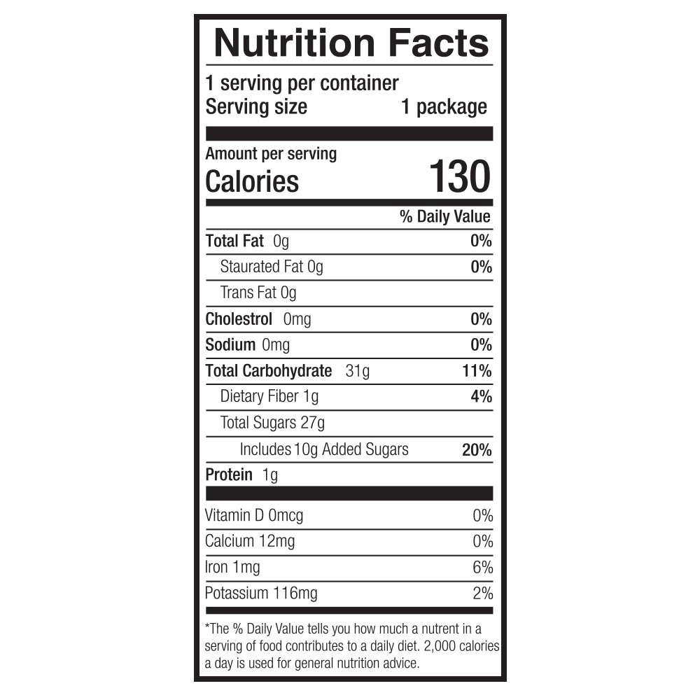 1.36oz Montmorency Dried Cherries, 100 pack