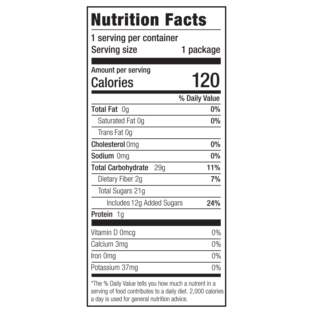 1.16oz Dried Cranberries, 100 pack